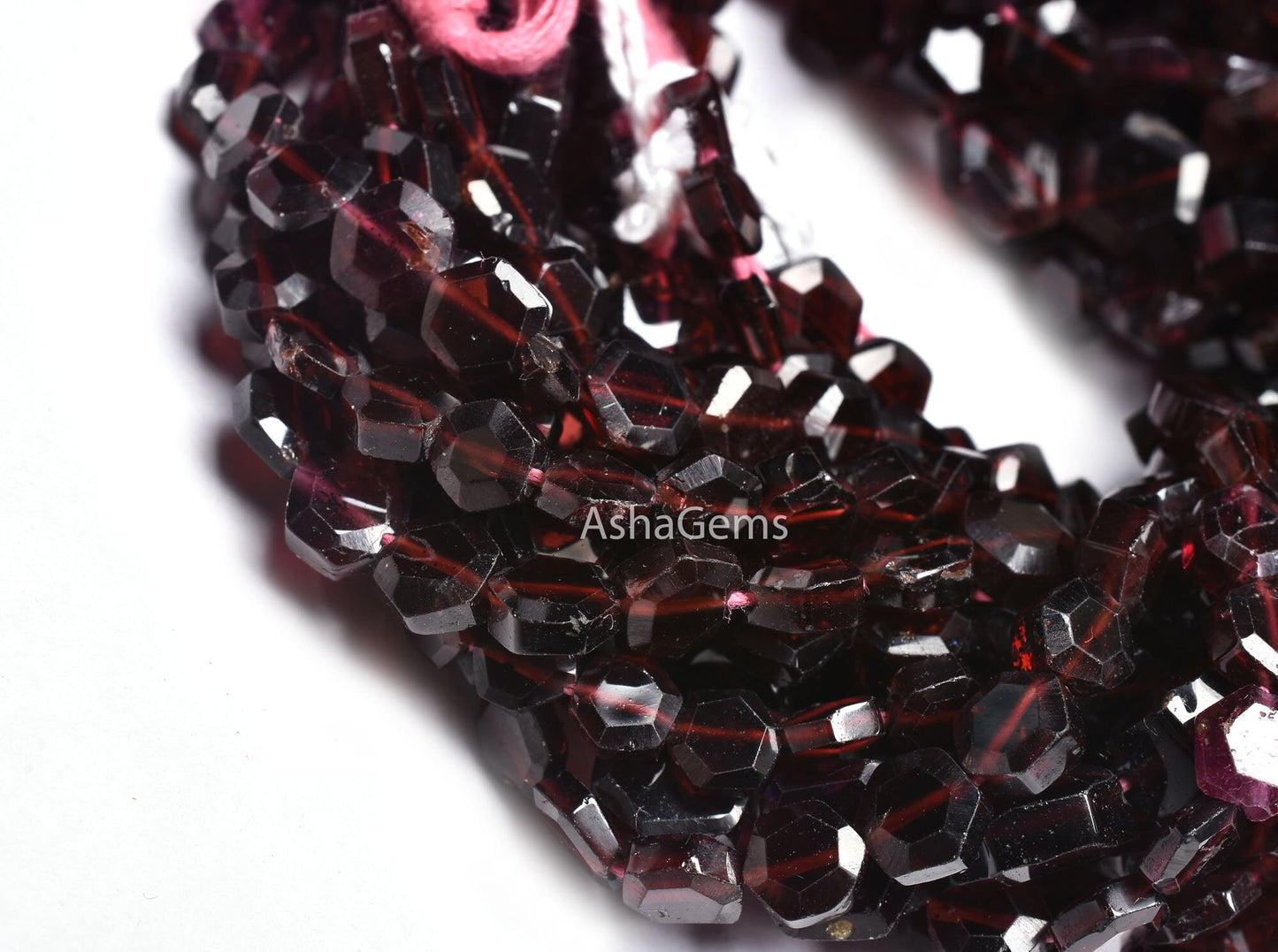 Beautiful Garnet Faceted Hexagon Shape Gemstone beads,13" Strand Natural Red Garnet Table Cut Flat Hexagon Beads, Garnet Fancy beads Jewelry