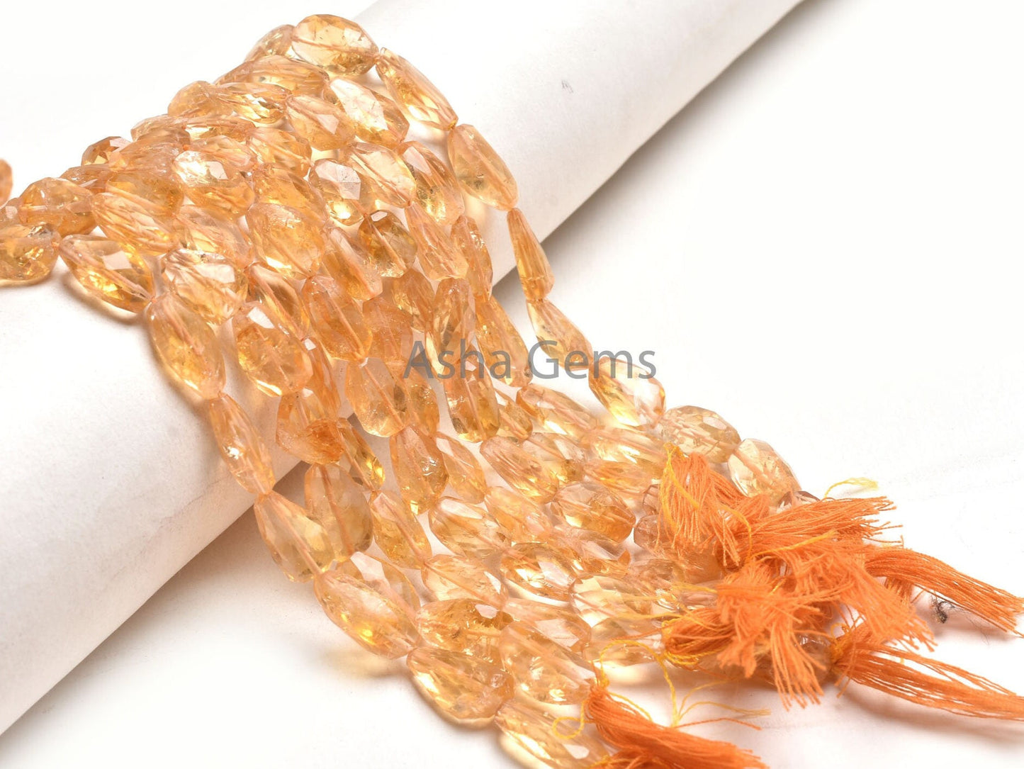 Natural Citrine Faceted Nugget Shape Beads, Fine Yellow Citrine Quartz Indian Cut Uneven Tumble Straight Drill Citrine Beads Jewelry Crafts