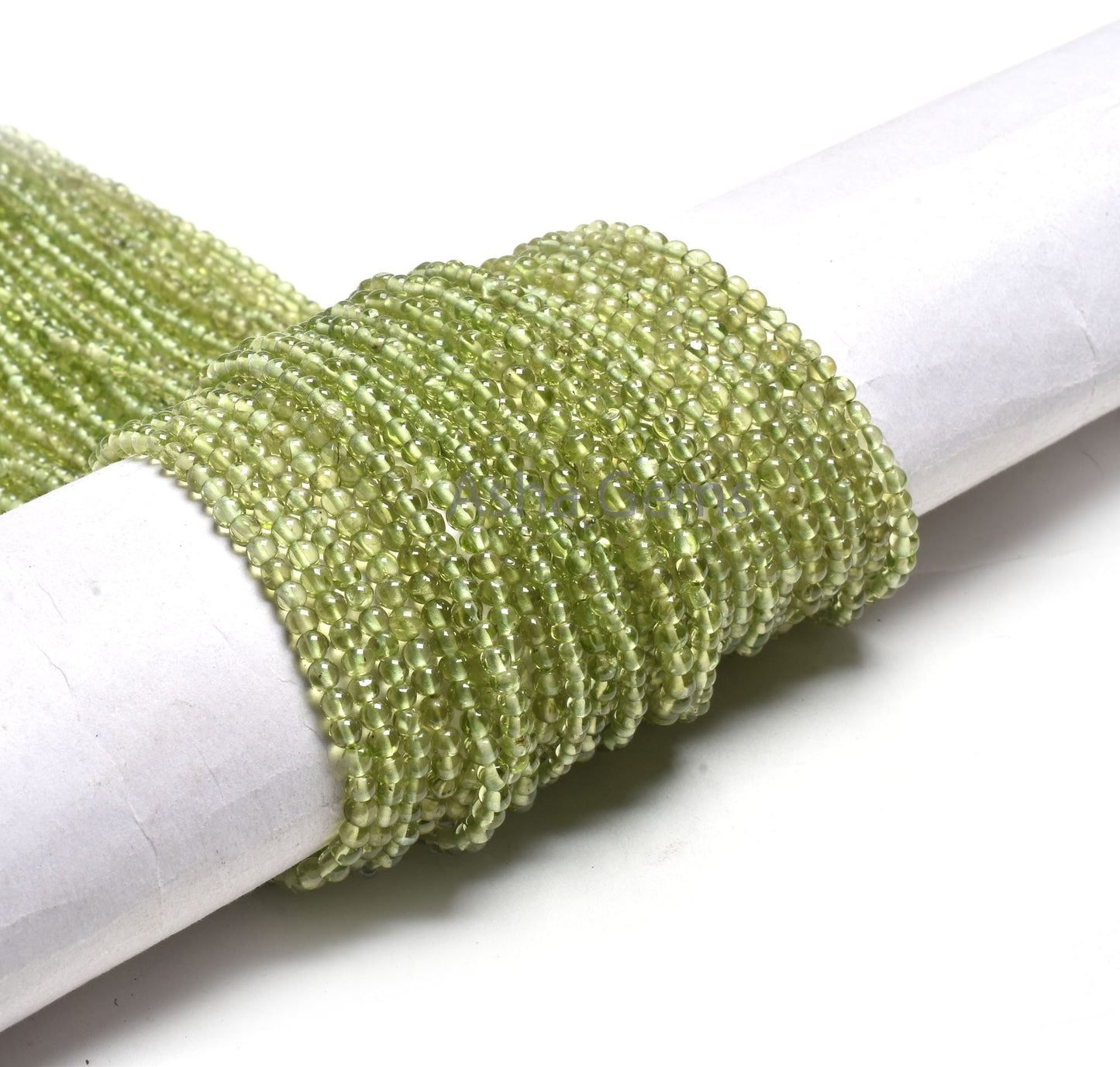 AAA Green Peridot Smooth Round Shape Gemstone Beads,12" Strand Natural Peridot Beads, Peridot Plain Round Ball Beads Jewelry Handicraft SALE