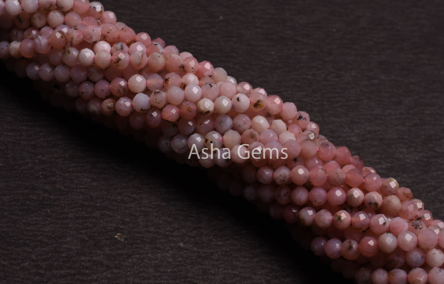 Natural Moss Pink Opal Micro Cut Rondelle Beads,3.25 mm Rare Moss Pink Opal Machine Cut Gemstone Beads, Opal Beads For Jewelry Making Crafts