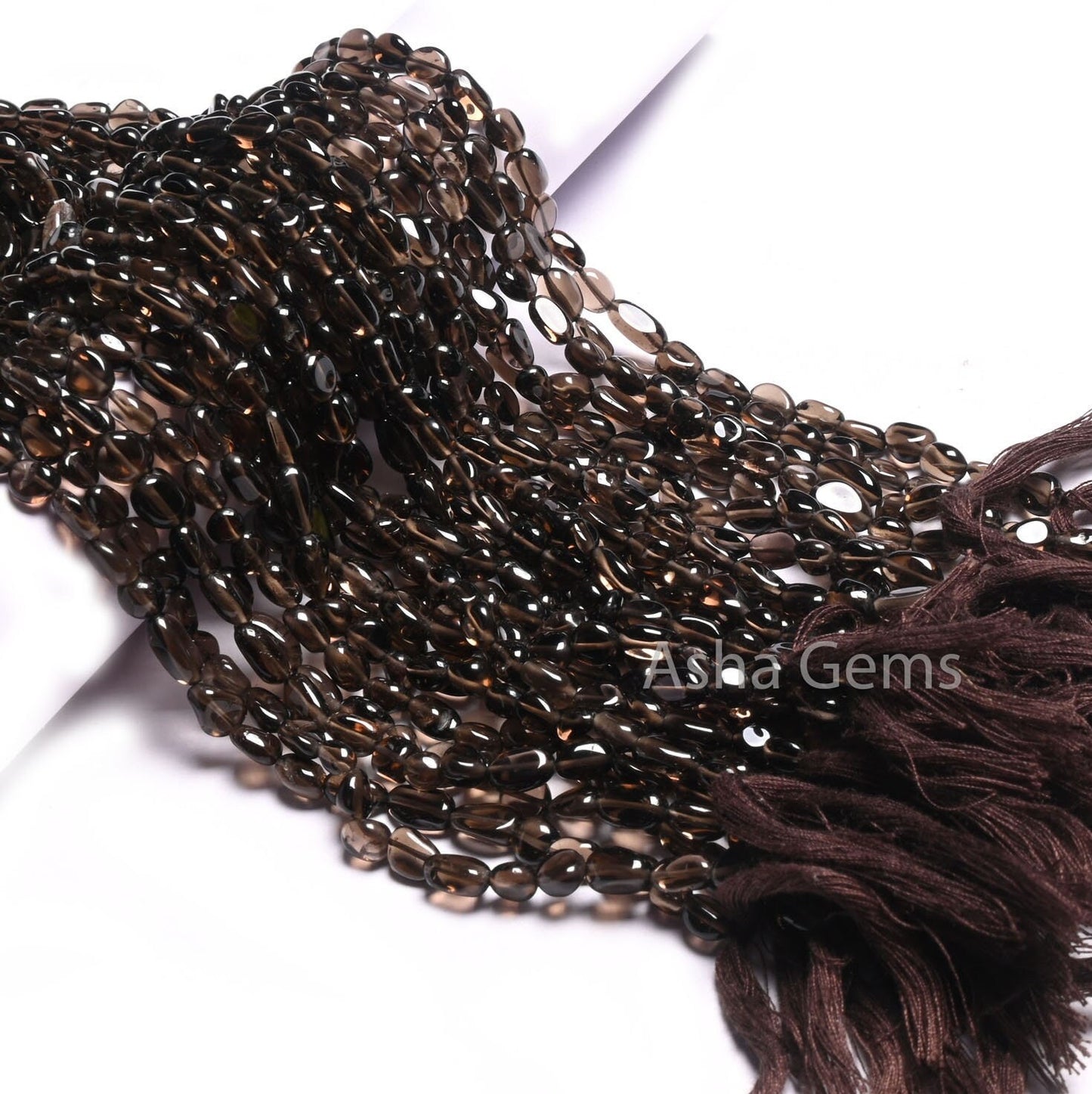 Fine Quality Smoky Quartz Tiny Nugget Gemstone Loose Beads,5-9 mm Smoky Uneven Tumble Smooth Handmade Beads, Black Smoky Bead Jewelry Crafts (AG 22282)