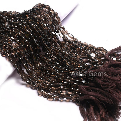 Fine Quality Smoky Quartz Tiny Nugget Gemstone Loose Beads,5-9 mm Smoky Uneven Tumble Smooth Handmade Beads, Black Smoky Bead Jewelry Crafts (AG 22282)