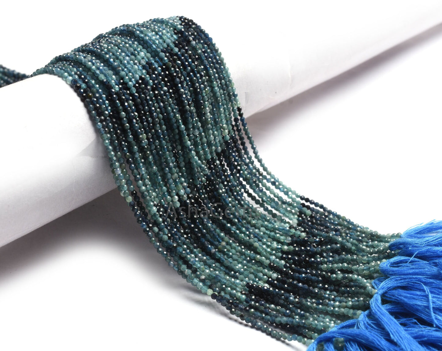 Rare Blue Tourmaline Faceted Rondelle Gemstone Beads, Shaded Blue Tourmaline Micro Faceted Machine Cut Beads, Pigeon Tourmaline Bead Jewelry