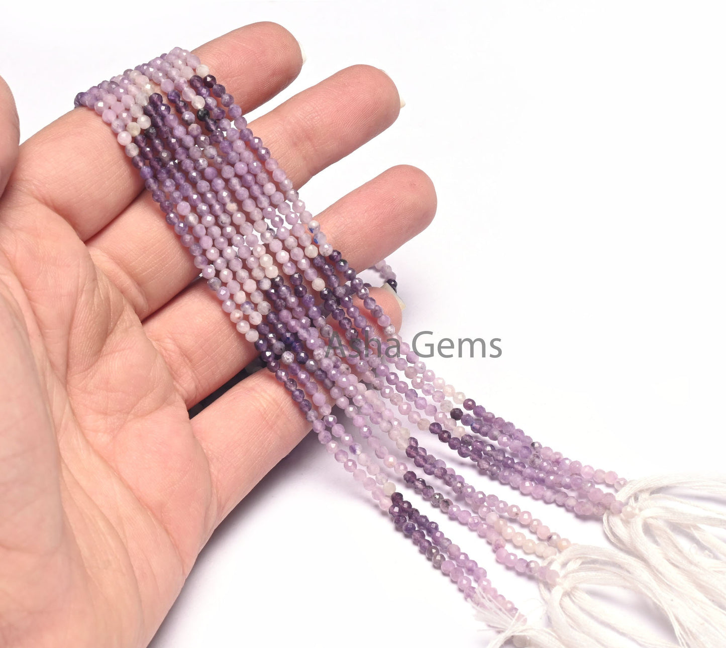 2.5mm Fine Quality Shaded Purple Sugilite Faceted Micro Cut Faceted Gemstone Beads, Natural Sugilite Machine Cut Rondelle Bead Jewelry Craft