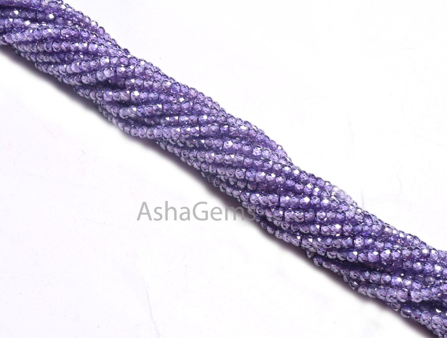 3.2 mm Beautiful Purple Blue Zircon Micro Cut Rondelle Beads,12.5" AAA Zircon Cubic Faceted machine Cut Beads,Zircon Bead Jewelry Craft SALE