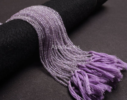Natural Pink Amethyst Micro Cut Rondelle Faceted Gemstone Beads 3 mm AAA Quality 13" Strand Pink Amethyst,Indian Cut Faceted Bead Craft SALE