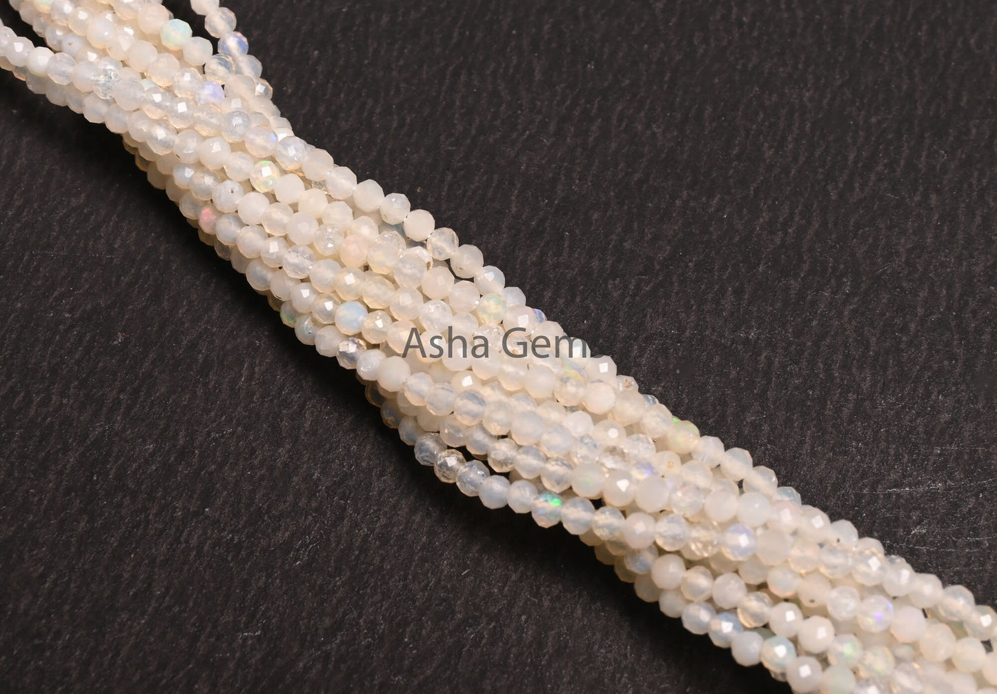 Fine Quality Ethiopian Opal Faceted Rondelle shape Beads,3 mm Natural Flashy Welo Fire Ethiopian Opal Gemstone Bead Opal Micro Cut Bead SALE