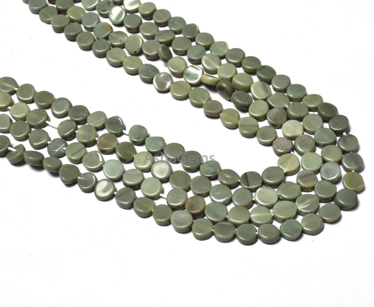 beautiful Cats Eye Smooth Coin Shape Beads,13" Strand Natural Green Cats Eye Plain Coin handmade Gemstone bead For Jewelry making craft SALE