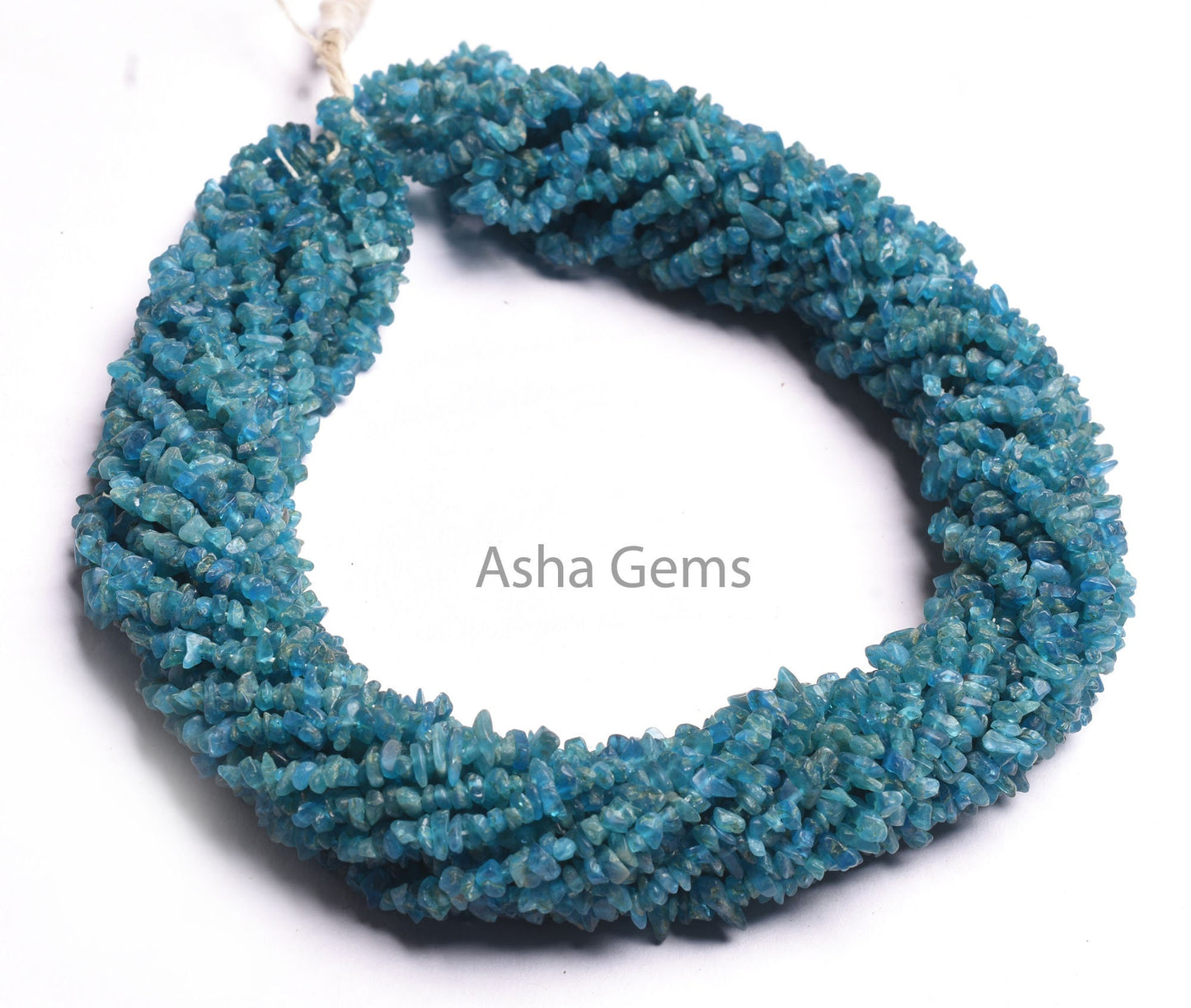 34" Strand Natural Neon Apatite Gemstone Uncut Chips Raw Beads Natural Semi Precious Blue Apatite Rough Smooth Nugget Beads For Jewelry SALE