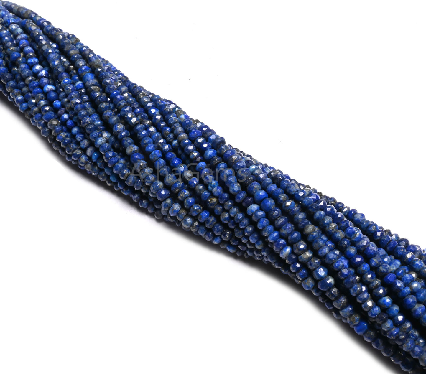Beautiful Blue Lapis Indian machine Cut Rondelle Shape Gemstone Loose Beads, Natural Lapis Lazuli faceted Fine lapis Bead Jewelry Craft SALE