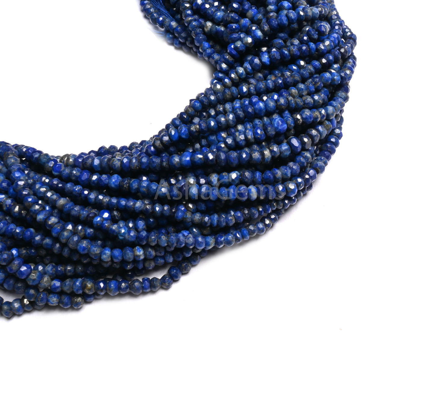 Beautiful Blue Lapis Indian machine Cut Rondelle Shape Gemstone Loose Beads, Natural Lapis Lazuli faceted Fine lapis Bead Jewelry Craft SALE