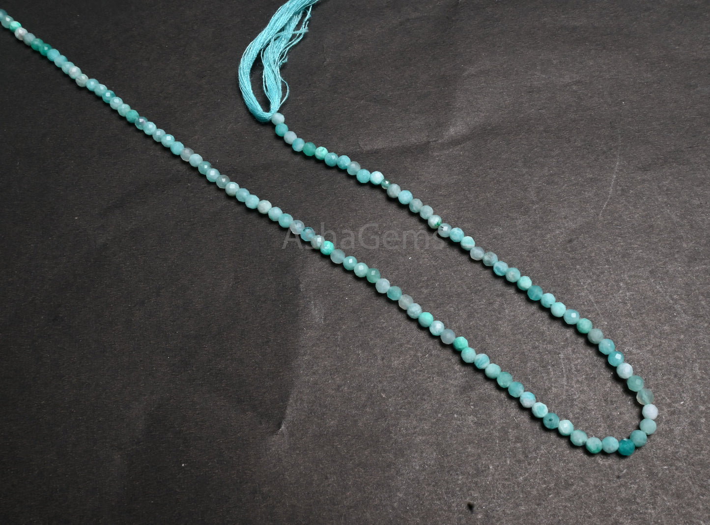 Natural Amazonite machine Cut Roundelle Shape Gemstone Beads, 3.20 mm Fine Blue Amazonite faceted Micro Cut Rondelle Amazonite Beads Jewelry