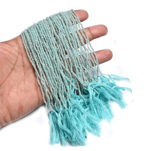 Beautiful Blue Apatite machine Cut Rondelle Tiny Gemstone Beads,2.1 mm Natural Sky Apatite Faceted Micro Cut Apatite Bead Jewelry Craft SALE