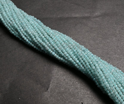 Beautiful Blue Apatite machine Cut Rondelle Tiny Gemstone Beads,2.1 mm Natural Sky Apatite Faceted Micro Cut Apatite Bead Jewelry Craft SALE