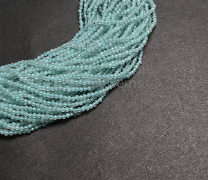 Beautiful Blue Apatite machine Cut Rondelle Tiny Gemstone Beads,2.1 mm Natural Sky Apatite Faceted Micro Cut Apatite Bead Jewelry Craft SALE