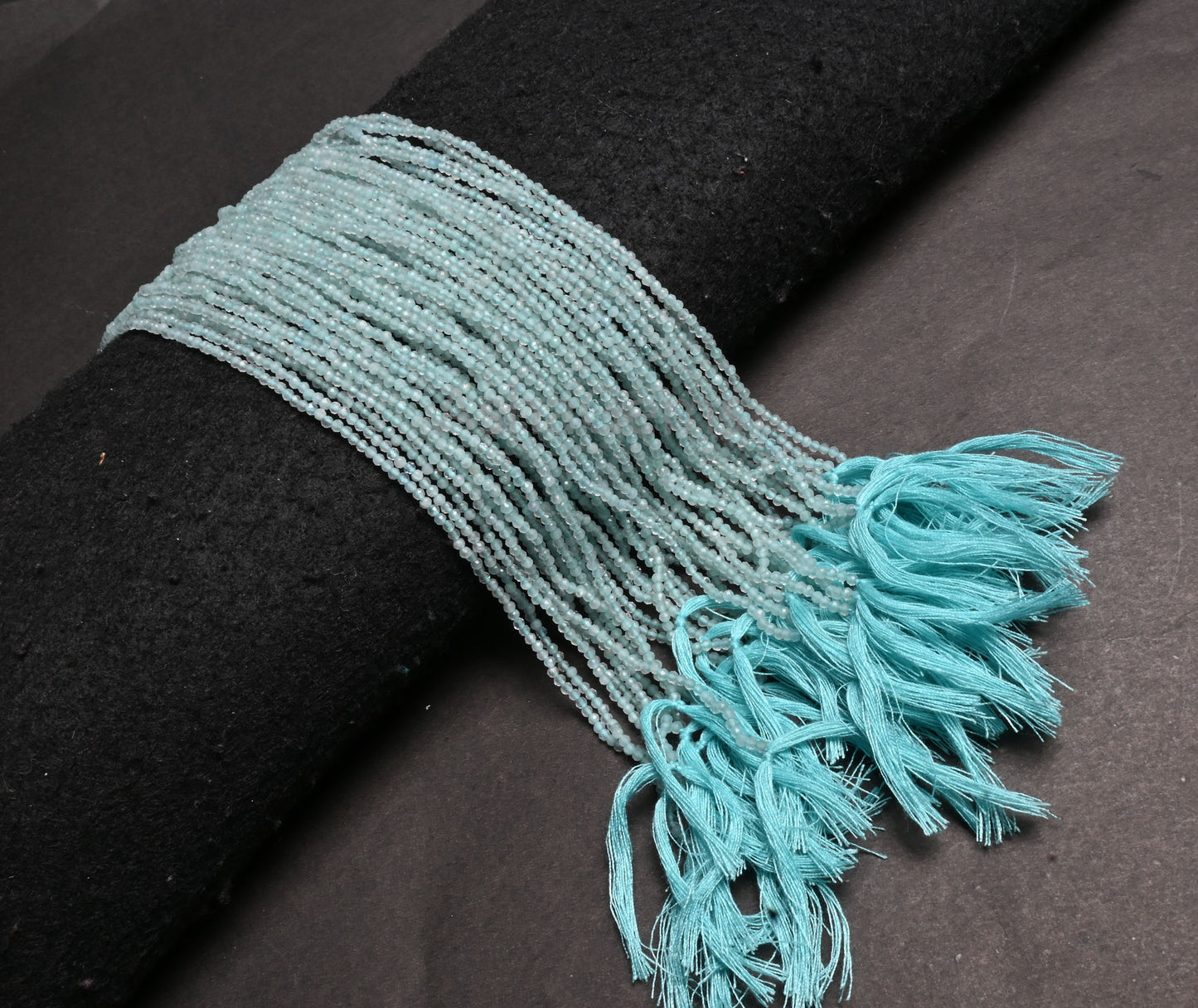 Beautiful Blue Apatite machine Cut Rondelle Tiny Gemstone Beads,2.1 mm Natural Sky Apatite Faceted Micro Cut Apatite Bead Jewelry Craft SALE