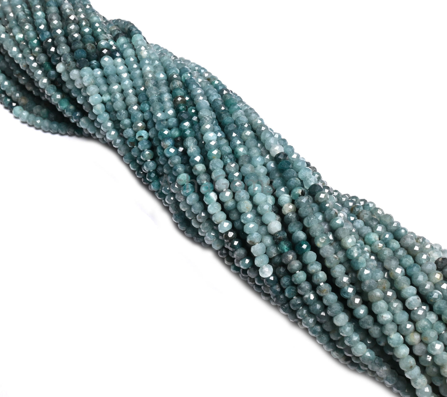 Fine Shaded Green Grandidierite Micro machine Cut Rondelle Gemstone Beads,3.5mm Rare Grandidierite faceted Natural Grandidierit Bead Jewelry