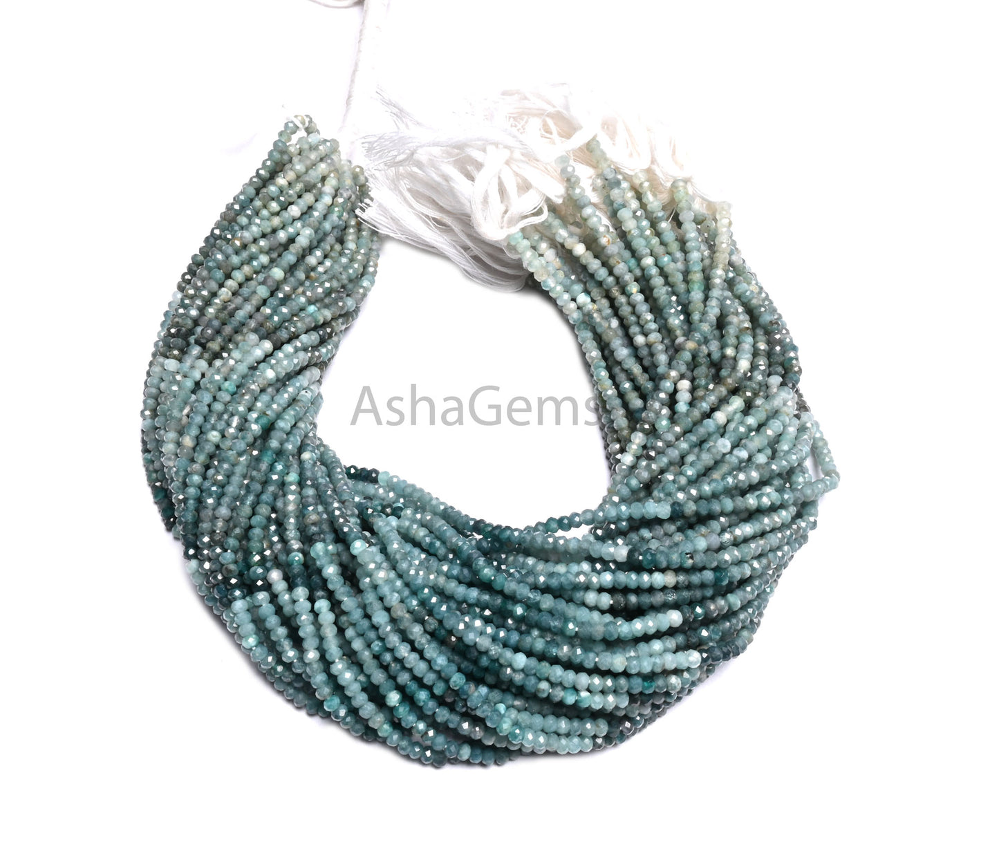 Fine Shaded Green Grandidierite Micro machine Cut Rondelle Gemstone Beads,3.5mm Rare Grandidierite faceted Natural Grandidierit Bead Jewelry