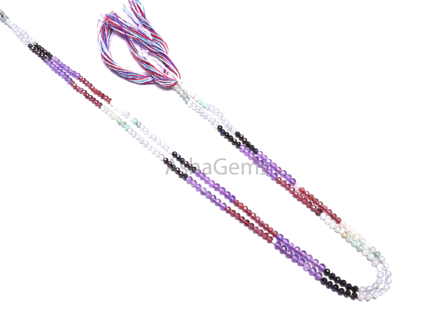 2.5 mm Beautiful Semi Precious Multi Gemstone Faceted Rondelle Tiny beads,12.5" Fine Natural multi Stone Shaded Micro cut Bead Jewelry Craft