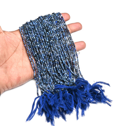 2.75 mm Fine Shaded Blue Sodalite Faceted Rondelle Shape Gemstone Loose Beads, Natural Sodalite Micro Machine Cut Sodalite Bead Jewelry SALE