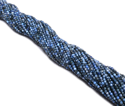 2.75 mm Fine Shaded Blue Sodalite Faceted Rondelle Shape Gemstone Loose Beads, Natural Sodalite Micro Machine Cut Sodalite Bead Jewelry SALE