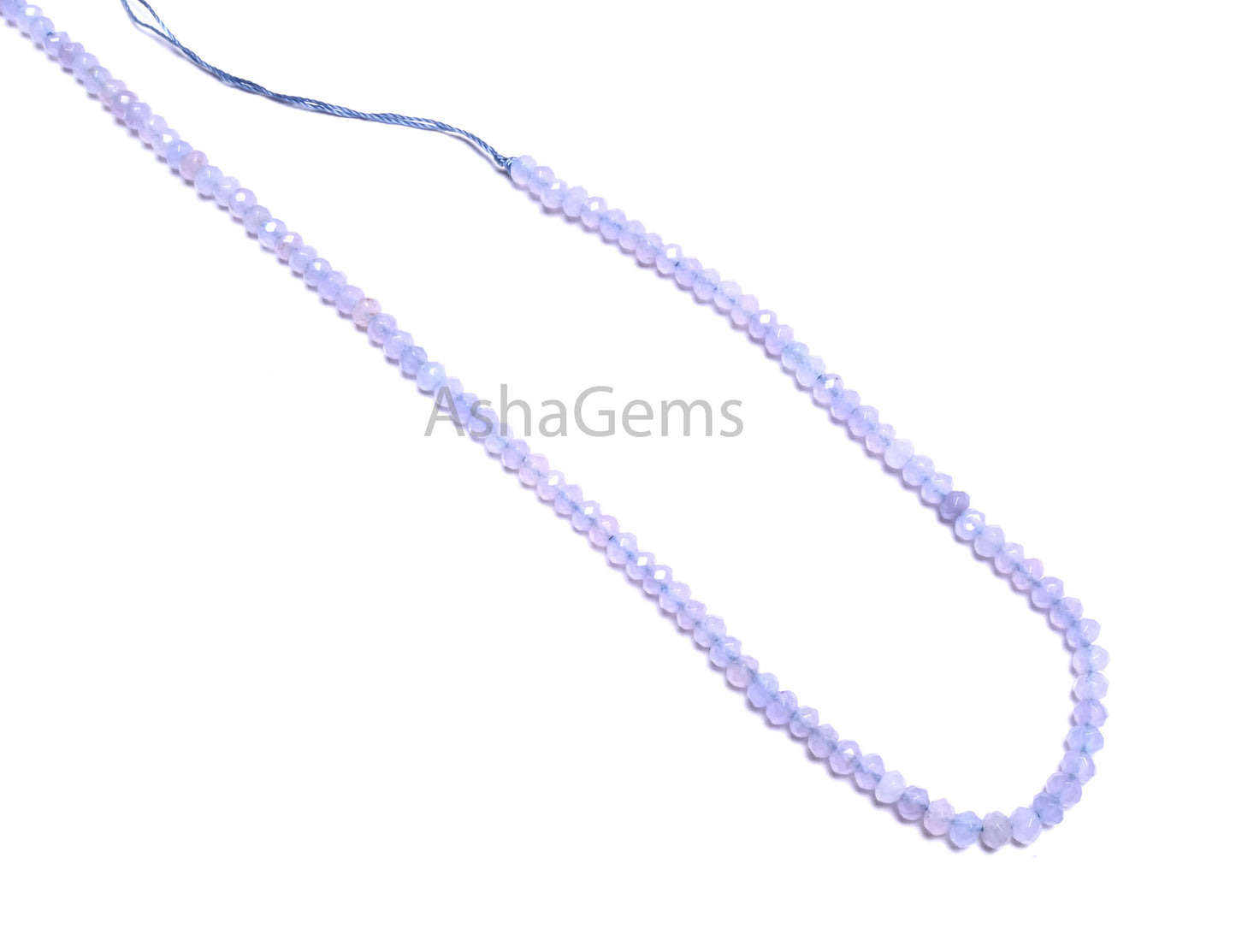 Fine Light Lavender Jade Quartz Faceted Rondelle Gemstone Beads,4.5mm Blue lace Agate Color Jade Quartz Machine Cut Beads Jewelry Craft SALE