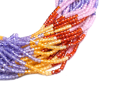3-3.2 mm Beautiful Zircon Multi Color Rondelle Shape faceted Gemstone Beads,13" AAA Multi Zircon Micro machine cut cubic Zircon Bead Jewelry