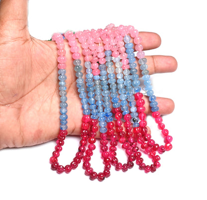 Beautiful Multi Color Quartz Carved Watermelon Beads,16" Shaded Red Blue pink Green Quartz Carving Pumpkin Gemstone Handmade Beads Jewelry