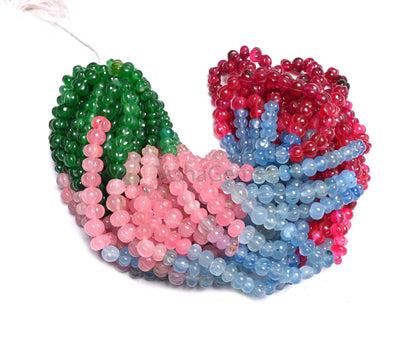 Beautiful Multi Color Quartz Carved Watermelon Beads,16" Shaded Red Blue pink Green Quartz Carving Pumpkin Gemstone Handmade Beads Jewelry
