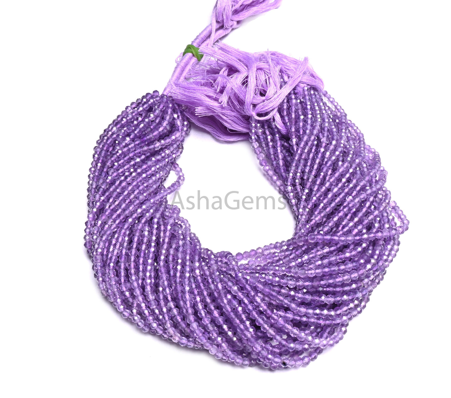 Natural Pink Amethyst Micro Cut faceted Rondelle Gemstone Loose Beads, 13" AAA+ Quality Pink Amethyst Machine Cut Bead jewelry Necklace SALE