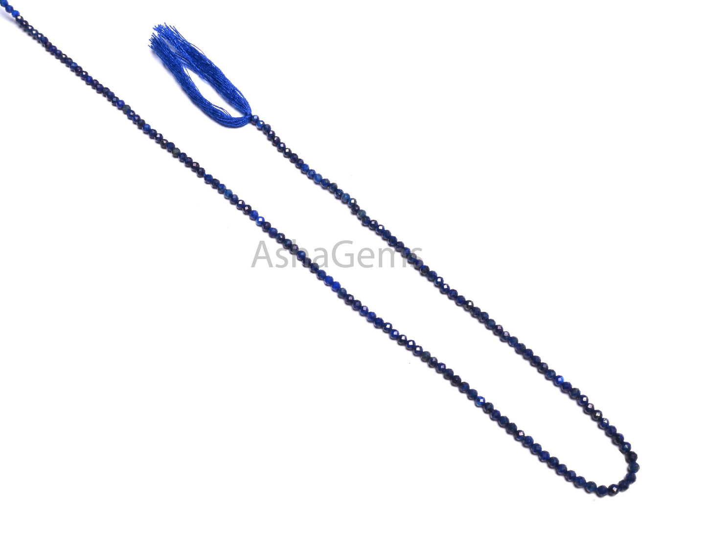 AAA Quality Blue Lapis Lazuli Machine Cut Rondelle Gemstone Beads,2.2 mm Natural Blue Lapis Micro Cut Tiny Beads Lapis Jewelry Making Crafts