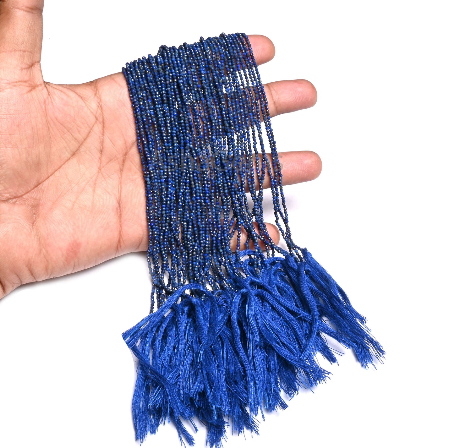 Natural Blue lapis Lazuli Faceted Rondelle Shape Beads,1.8 mm Beautiful Lapis Micro Cut tiny Gemstone  Lapis machine Cut Bead Jewelry making ( AZ 15623)