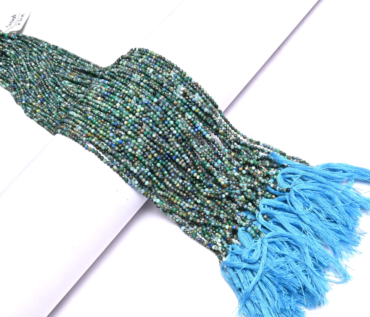 Beautiful Blue Chrysocolla Micro machine cut Tiny Rondelle Beads,2.25 mm Rare chrysocolla faceted Gemstone Loose Bead Jewelry Craft Necklace
