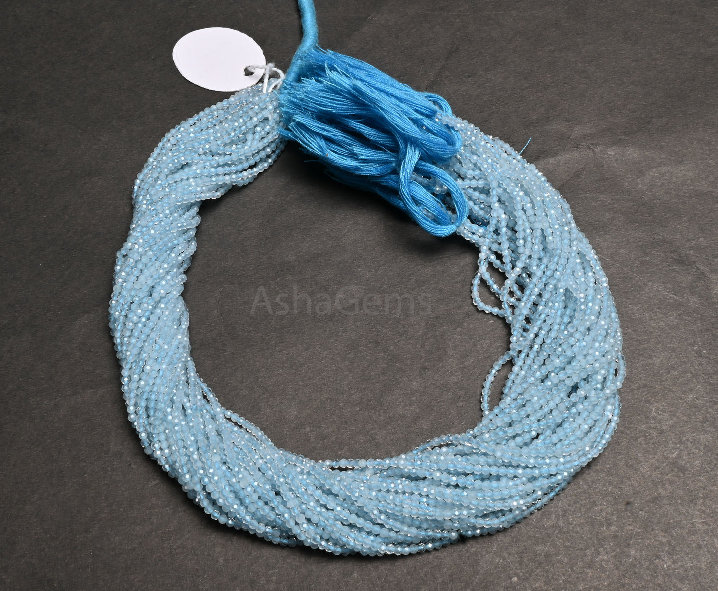 2 mm AAA Quality Aquamarine Micro Cut Rondelle Beads, Natural Blue Aquamarine Machine Cut faceted Gemstone Tiny Aquamarine Bead Jewelry SALE