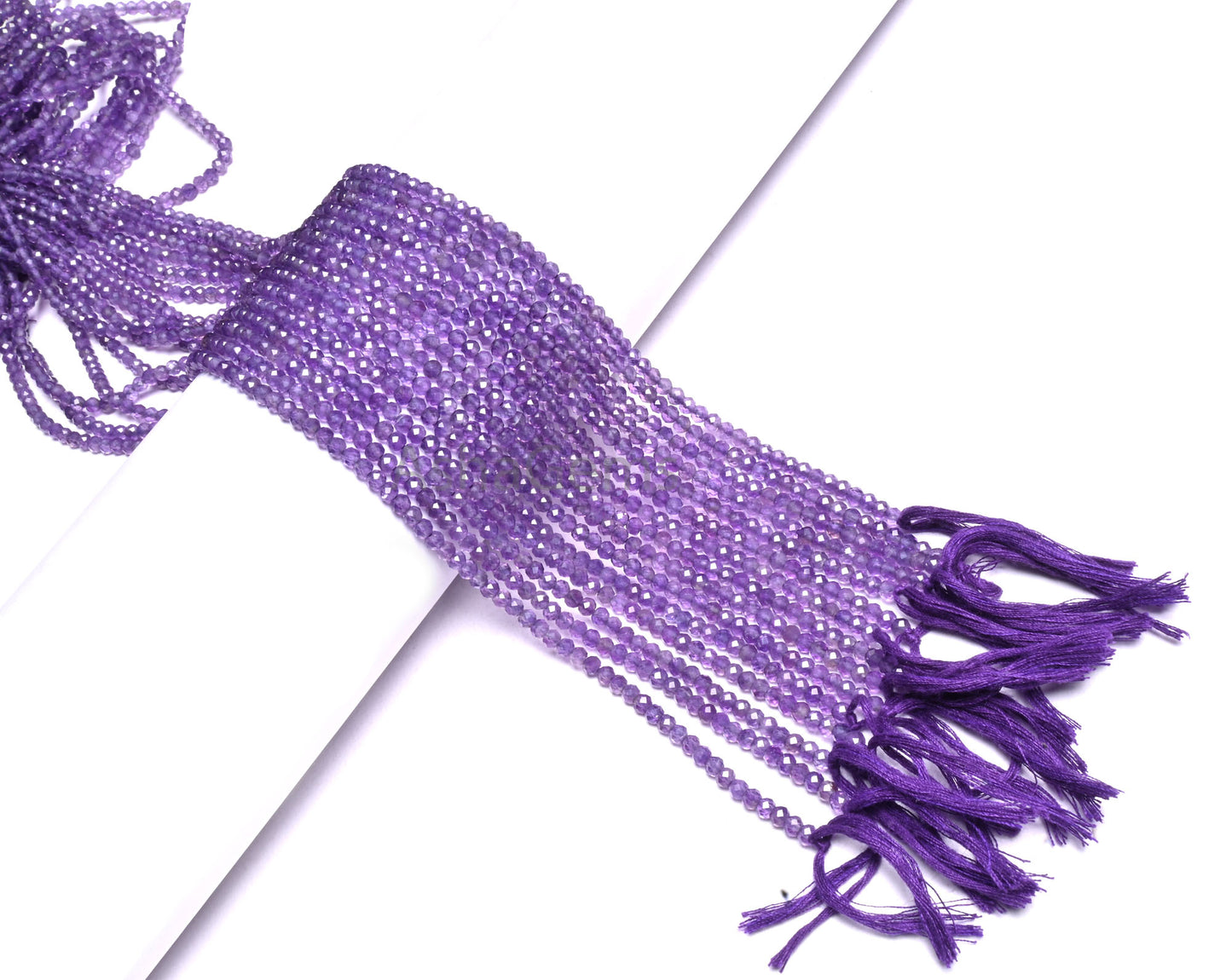 AAA Quality Amethyst Micro Cut Faceted Rondelle Shape Gemstone Beads, Natural Purple Amethyst machine Cut Africa amethyst Bead Jewelry Craft