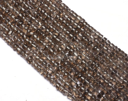 Beautiful Smoky Quartz Handmade Tyre Shape Beads,13 Inch Strand, Natural Smoky wheel shape Beads, Smoky Gemstone Beads For Jewelry Crafts