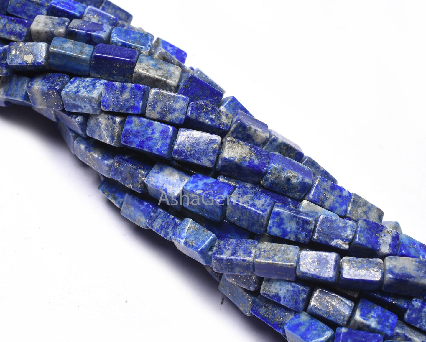 Lapis Lazuli Smooth Gemstone Beads,13" Strand Natural Blue lapis Plain handmade Uneven Shape Rectangle Beads, Lapis Beads For Jewelry making