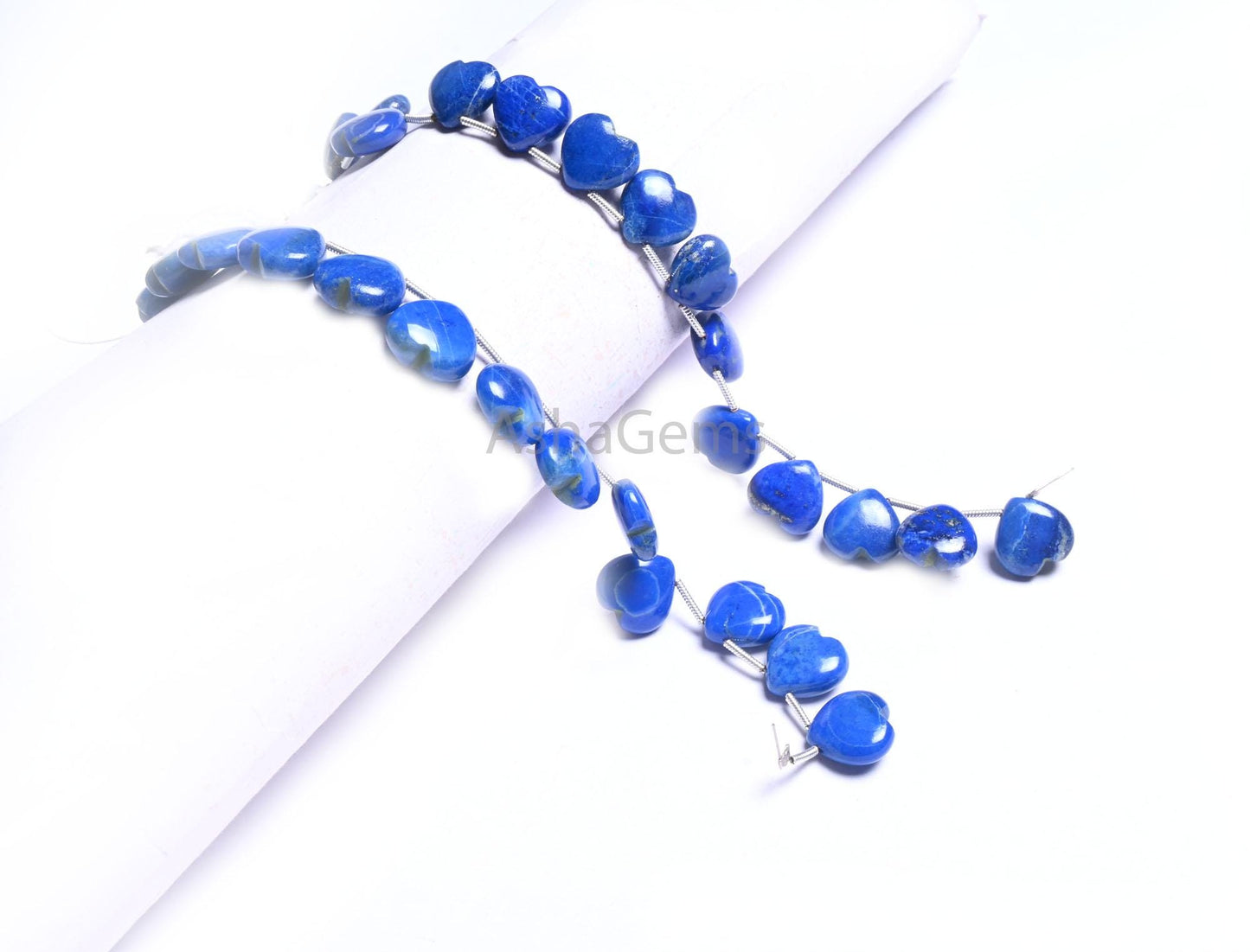 Fine Quality Blue lapis Lazuli Smooth Carving Heart Shape Gemstone Loose Beads, Natural Lapis handmade Carved Heart lapis Bead Jewelry Craft