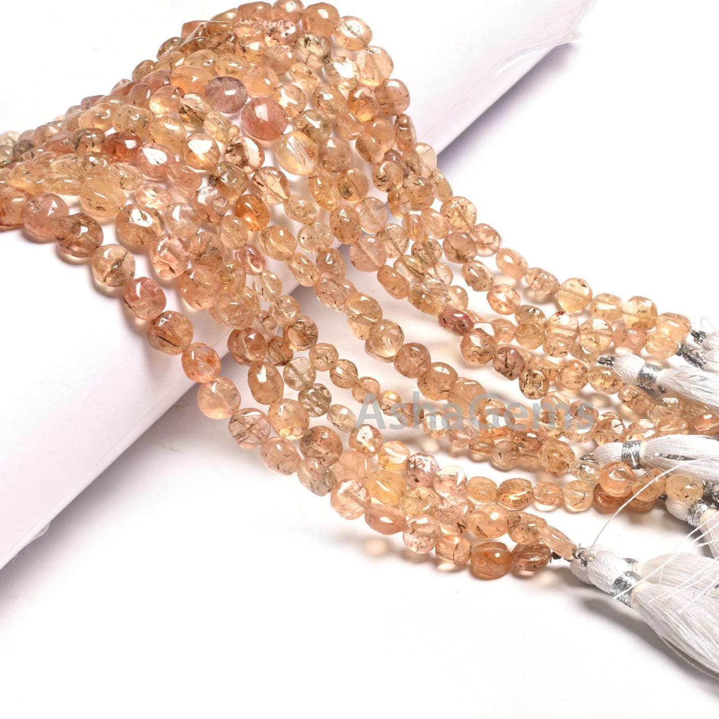 Natural Rutile Quartz Smooth Coin Shape Gemstone Loose Beads,8" Yellow Rutile Coin Straight Drill Handmade Rutile Bead Jewelry making Crafts