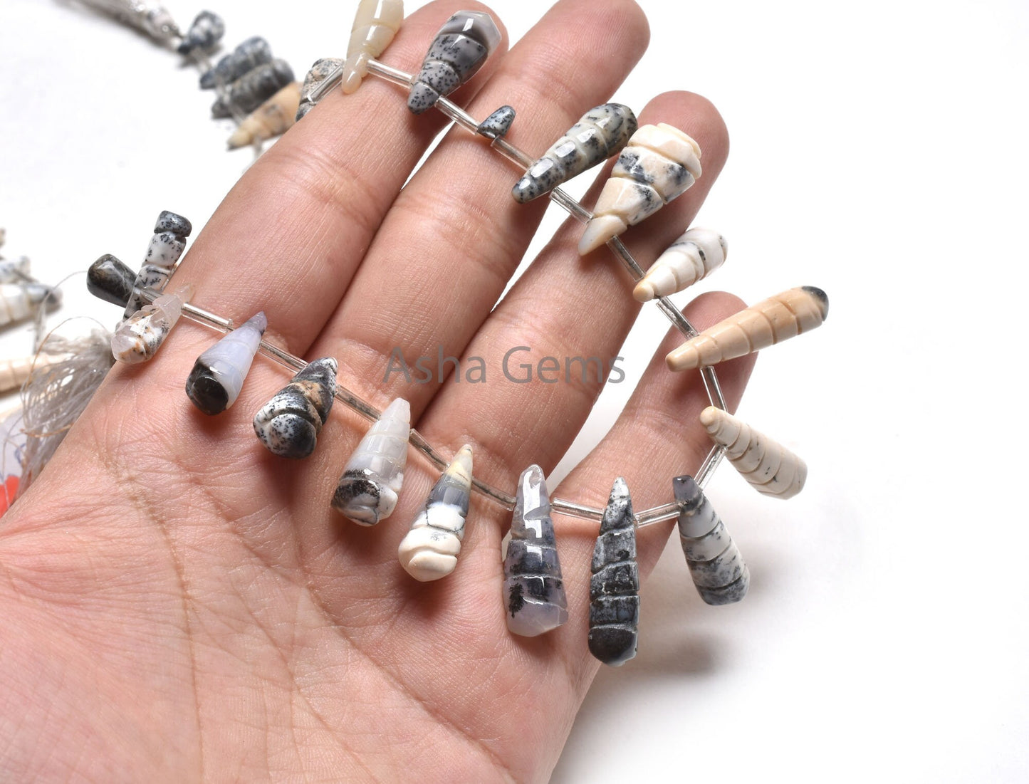 Natural Dendrite Opal Fancy carving Beads, Dendrite Opal Carve Teardrop Beads, Opal Cared Long Drops Beads, Dendritic Opal carve Beads SALE