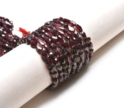 Natural Garnet Faceted nugget Uneven Shape Gemstone Beads, Fine Garnet Handmade Indian Cut Tumble Straight Drill Beads, Garnet Beads Jewelry