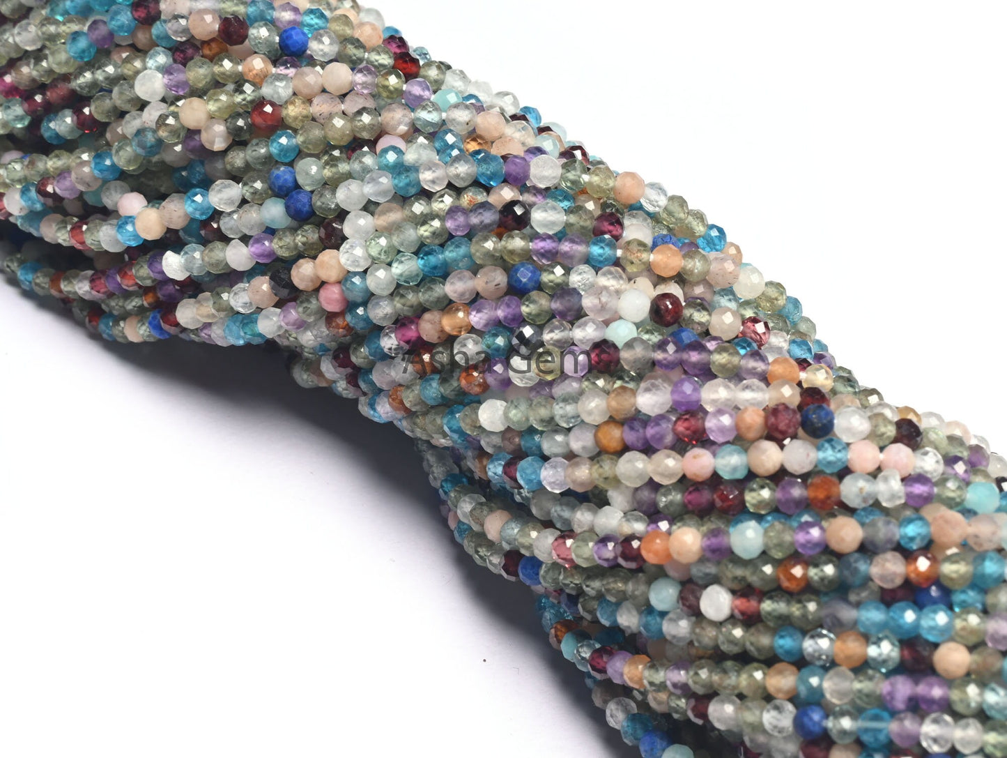 3mm Beautiful Multi Color Stone Micro Cut Beads, Disco Beads, Real Semi Precious Mix Gemstone Rondelle Shape Faceted Bead Jewelry Craft SALE