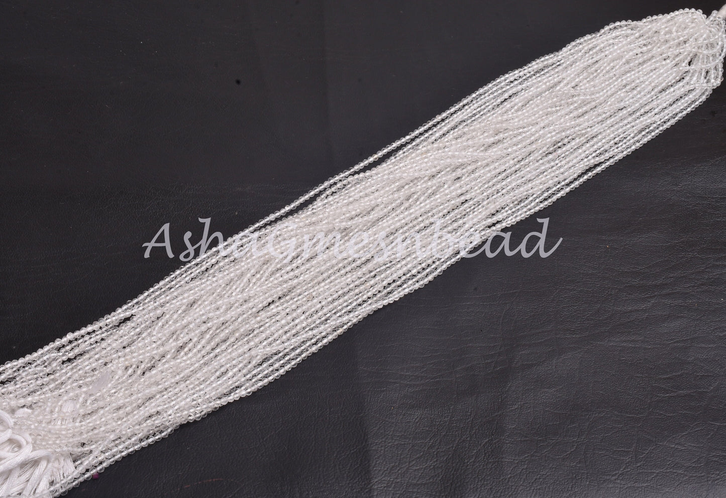 Beautiful White Natural Crystal Quartz Micro Cut Beads 2.2 mm AAA Quality Clear Crystal Faceted Rondelle Machine Cut Gemstone Bead Jewelry