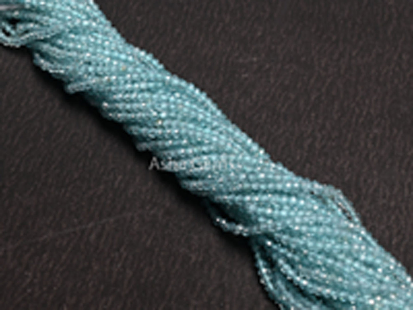 AAA Blue Apatite Micro Cut Rondelle Gemstone Beads,1.8 mm Natural Sky Blue Apatite Bead, Apatite Tiny Machine Cut Faceted Bead Jewelry Craft