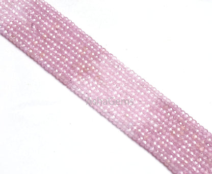 AAA Quality Shaded Pink Zircon Faceted Rondelle beads,3 mm Shaded Pink Cubic zircon Micro Cut Beads,13"Strand Zircon Bead Jewelry Craft SALE