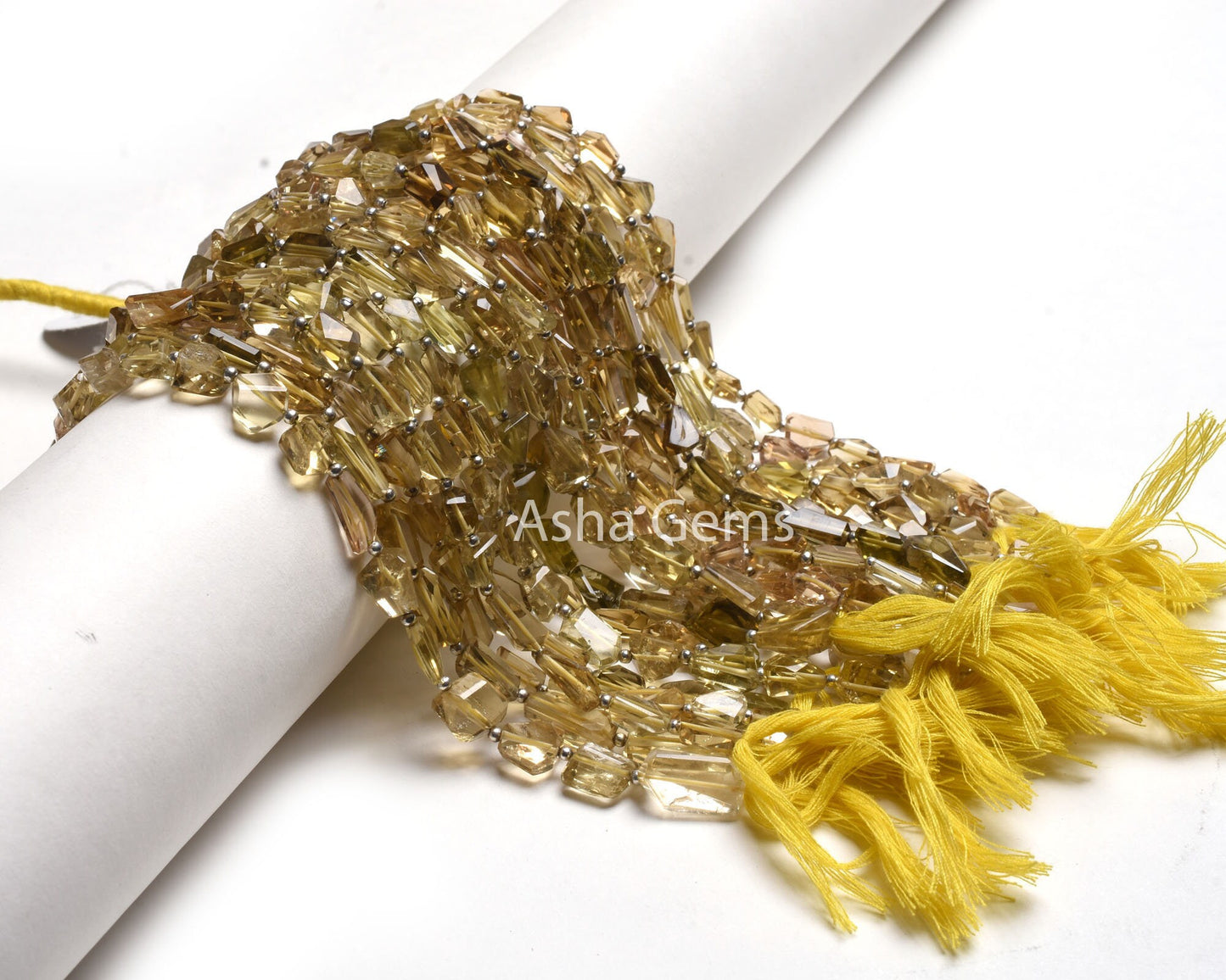 Natural Lemon Quartz Faceted Nugget Gemstone Beads, AAA Yellow Lemon Uneven Nugget Straight Drill Bead, Lemon Quart Bead Jewelry Making SALE