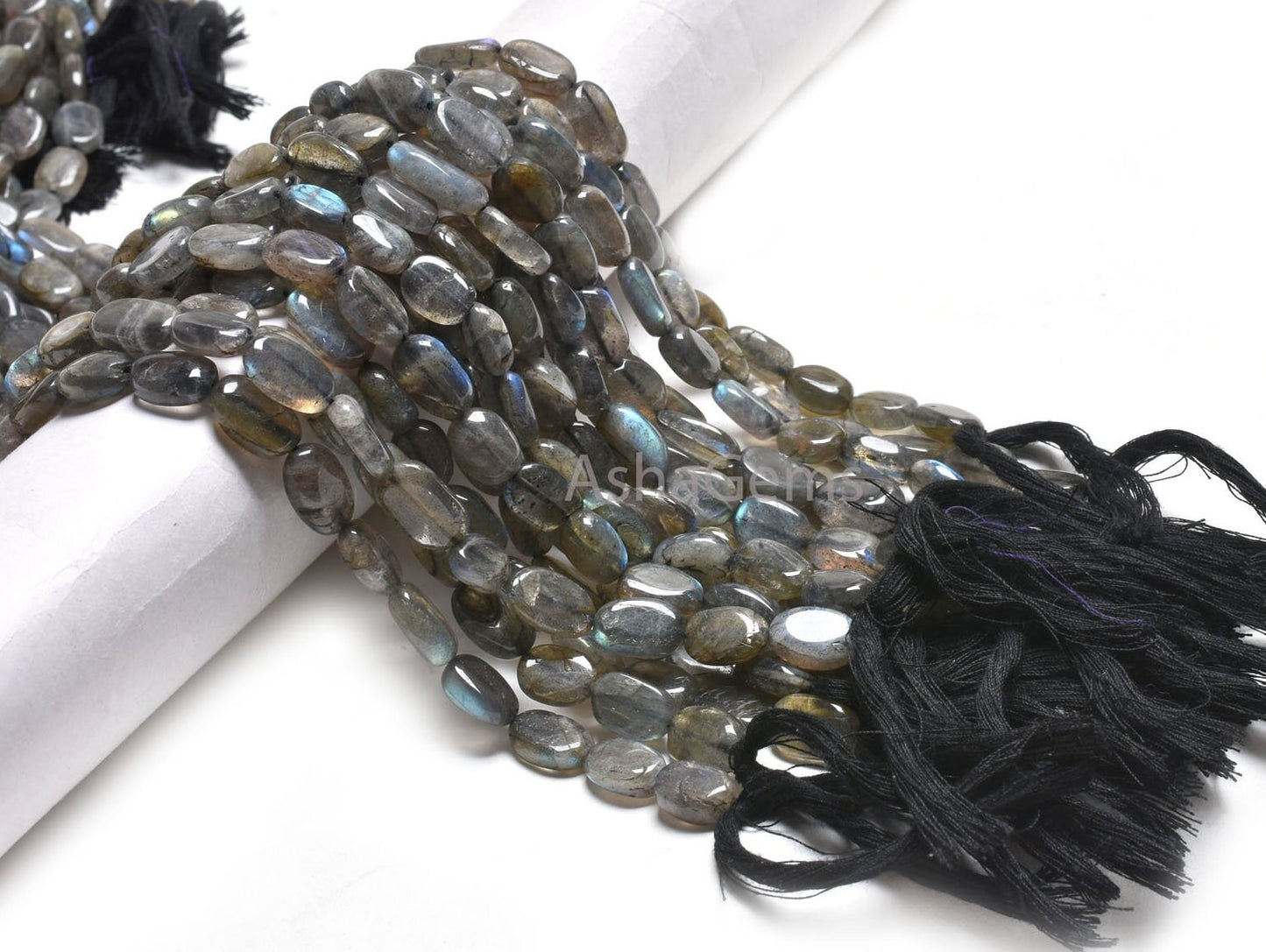 12.5" Strand Labradorite Smooth Handmade Nugget Gemstone Beads,8-12 mm Natural Fire Labradorite Uneven Tumble Shape Beads Jewelry Craft SALE
