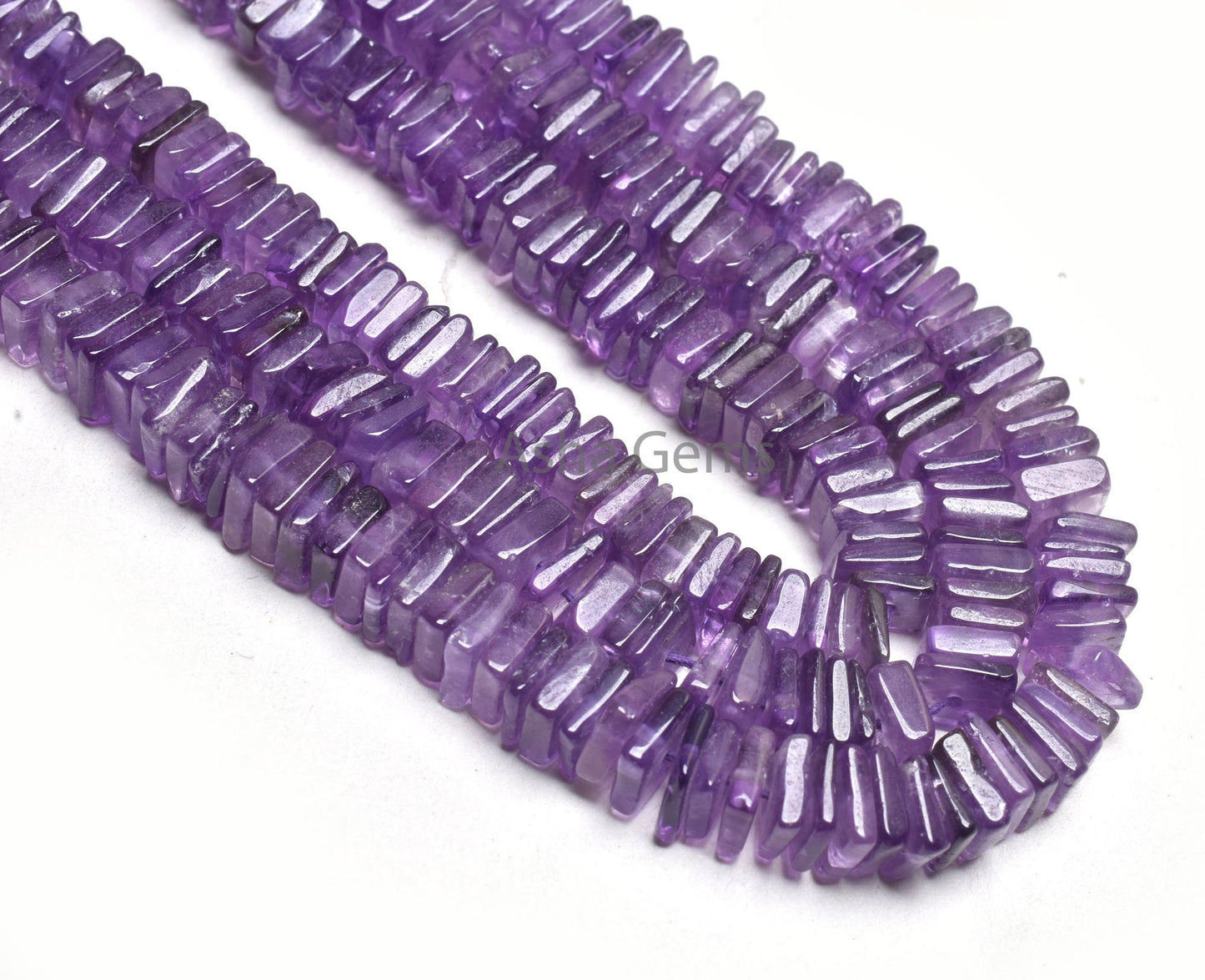 5.5-6mm Amethyst Smooth Heishi Square Shape Beads, Natural Purple Amethyst Flat Square Handmade Gemstone Beads, Amethyst Bead Jewelry Craft