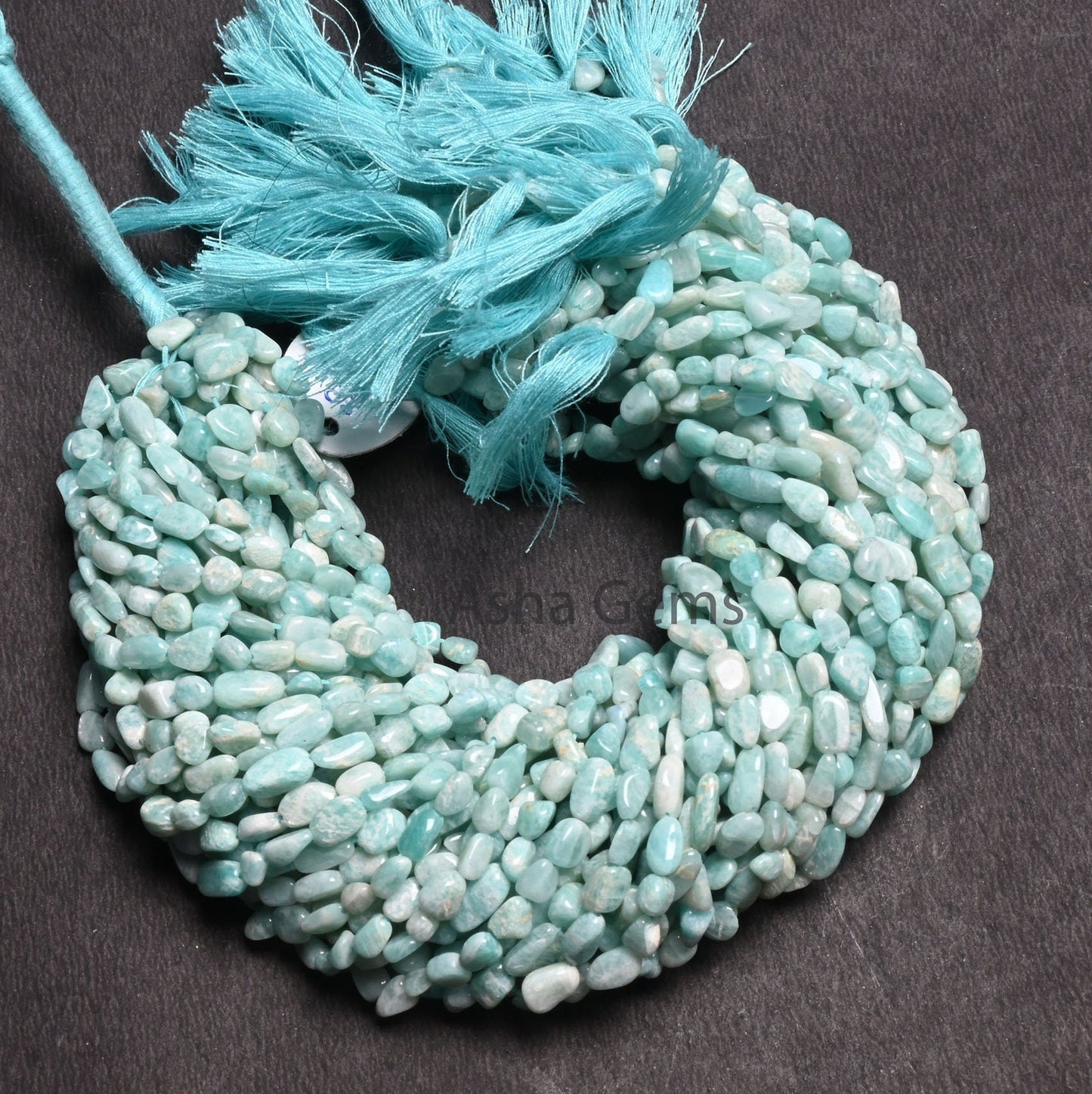 Natural Blue Amazonite Smooth Tiny Nugget Gemstone Loose Beads, Fine Amazonite Handmade Uneven Tumble Shape Straight Drill Bead Jewelry SALE