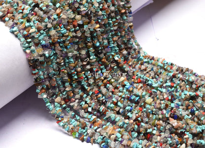 Natural Disco Uncut Chips Raw Gemstone Beads Semi Precious Mix Multi Color Gemstone Tiny Rough Smooth Raw Nugget Bead For Jewelry Craft SALE